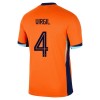 Officiële Voetbalshirt + Korte Broek Nederland Virgil 4 Thuis EK 2024 - Kids